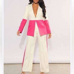 Colorblock Pageant Interview Suit